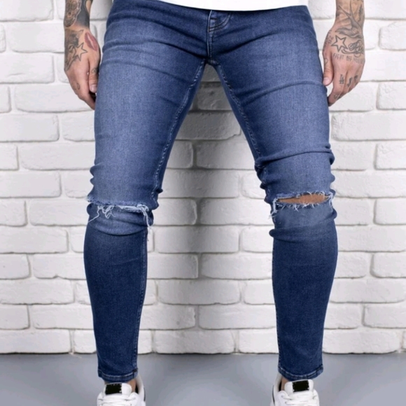 SHEIN Men's distressed jeans, size 36 NWOT - Picture 2 of 4